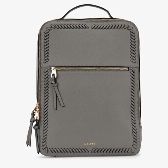 Like New CALPAK Kaya 15 inch Pink Interior Charcoal Grey Laptop Backpack - Picture 1 of 13